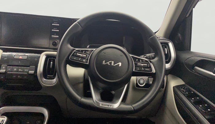 2021 KIA SONET HTX 1.0 IMT, Petrol, Manual, 21,528 km, Steering Wheel Close Up