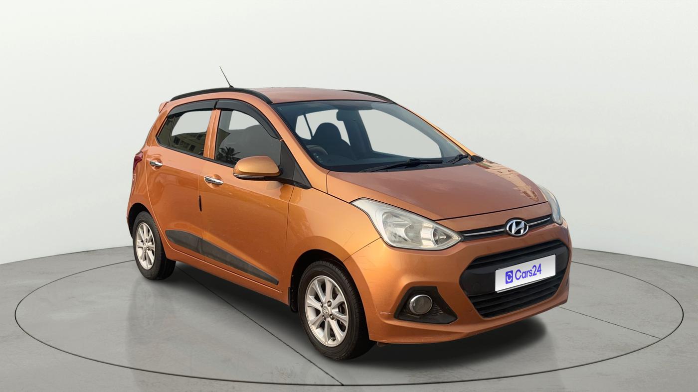 2015 Hyundai Grand i10 ASTA AT 1.2 KAPPA VTVT, Petrol, Automatic, 87,358 km, Right Front Diagonal