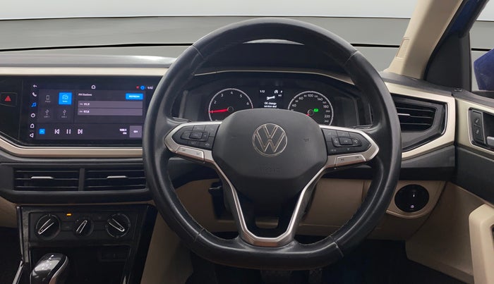 2022 Volkswagen VIRTUS HIGHLINE TSI 1.0 AT, Petrol, Automatic, 26,757 km, Steering Wheel Close Up