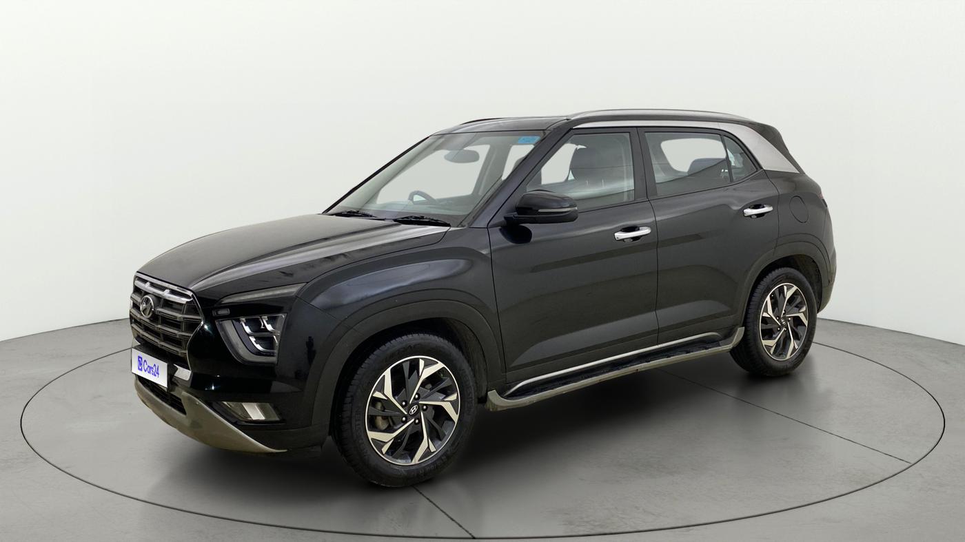 2020 Hyundai Creta SX (O) AT 1.5 DIESEL, Diesel, Automatic, 99,454 km, Left Front Diagonal