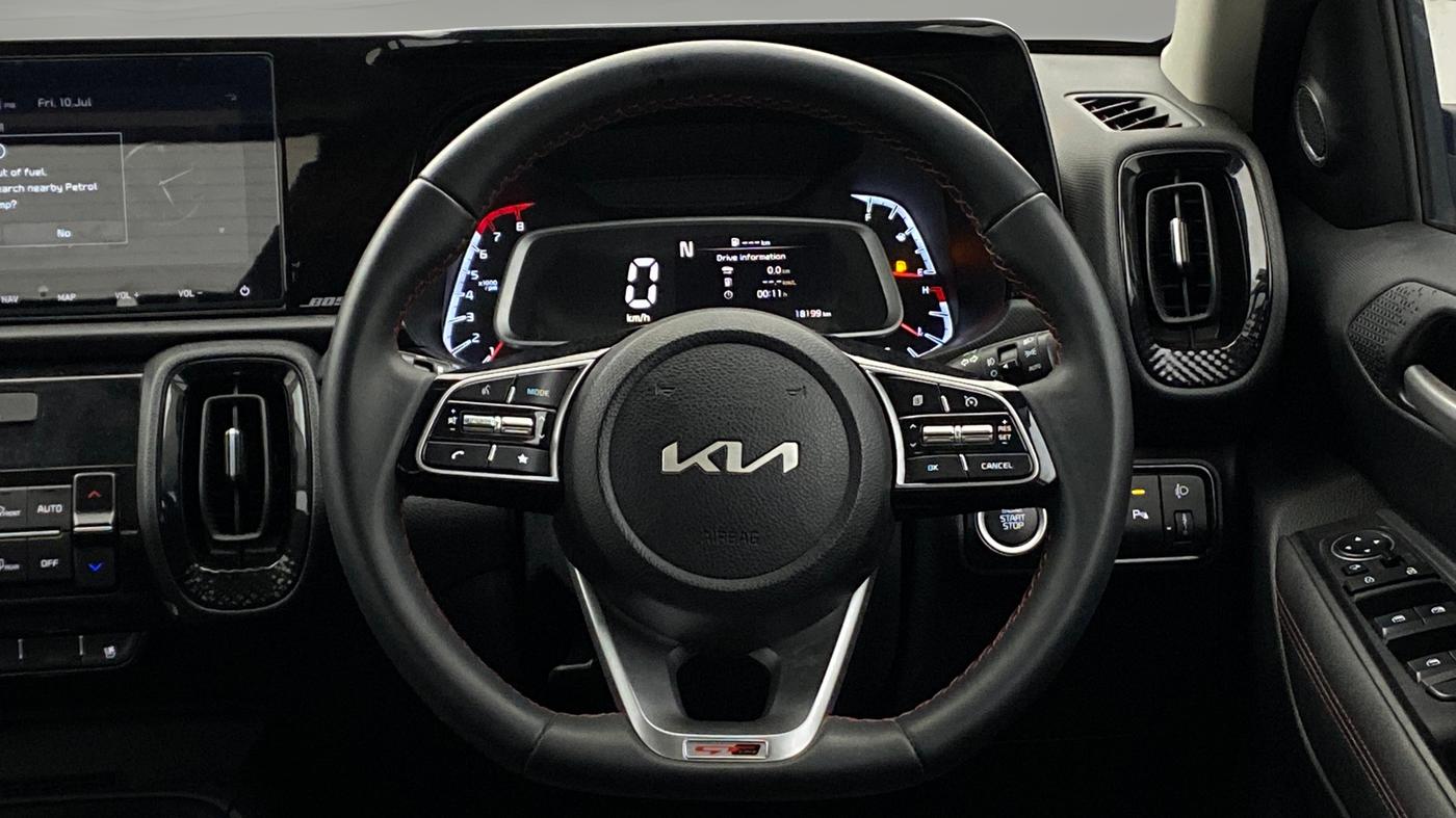 2022 KIA SONET GTX PLUS 1.0 IMT, Petrol, Manual, 18,195 km, Steering Wheel Close Up