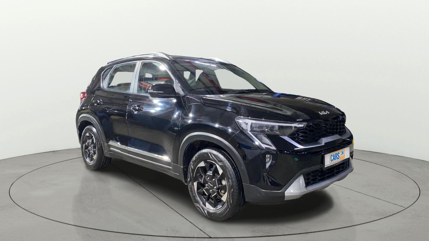 2024 KIA SONET HTX PLUS 1.0 TURBO PETROL IMT, Petrol, Manual, 16,604 km, Right Front Diagonal