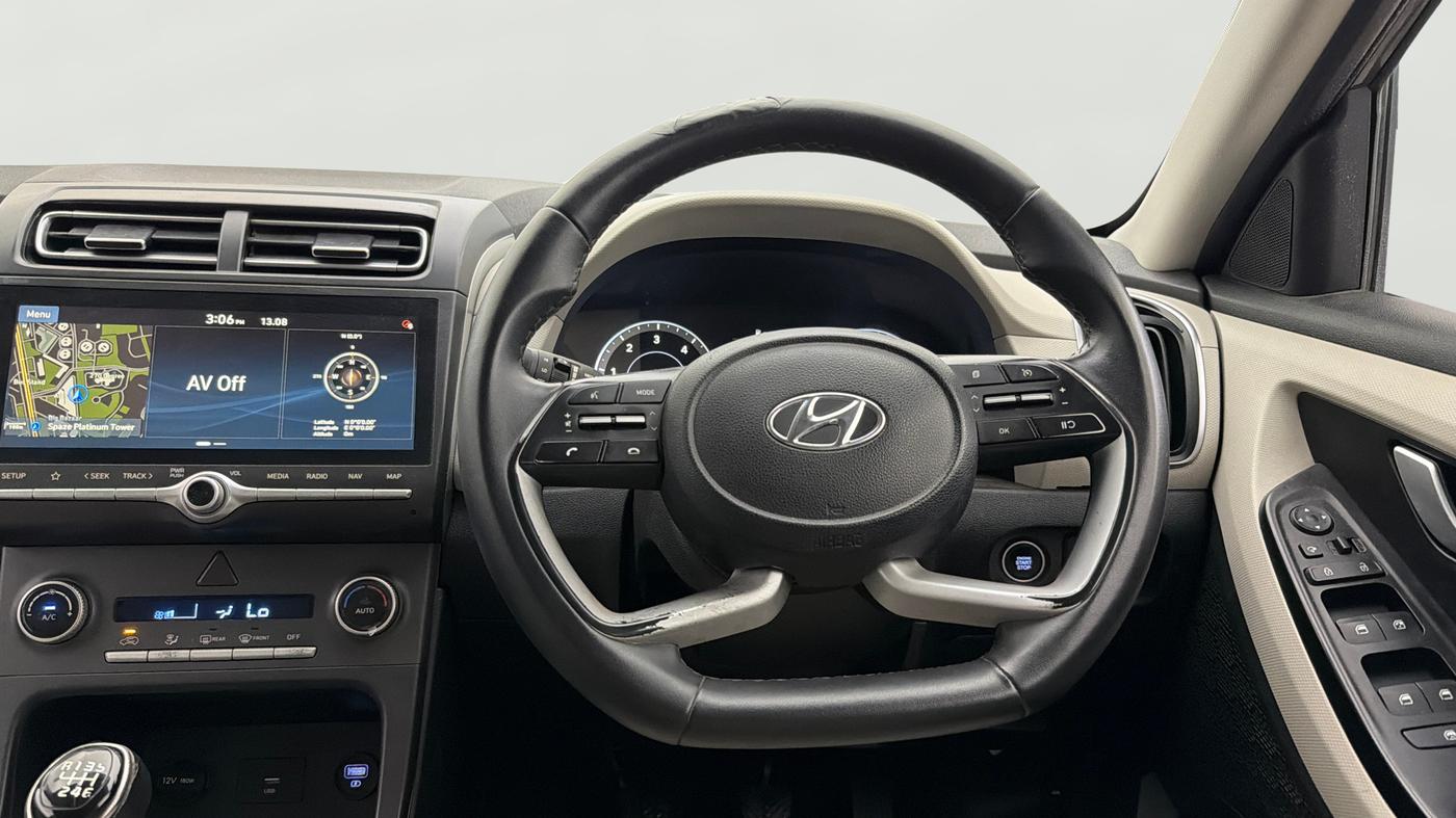 2021 Hyundai Creta SX 1.5 DIESEL, Diesel, Manual, 62,107 km, Steering Wheel Close Up