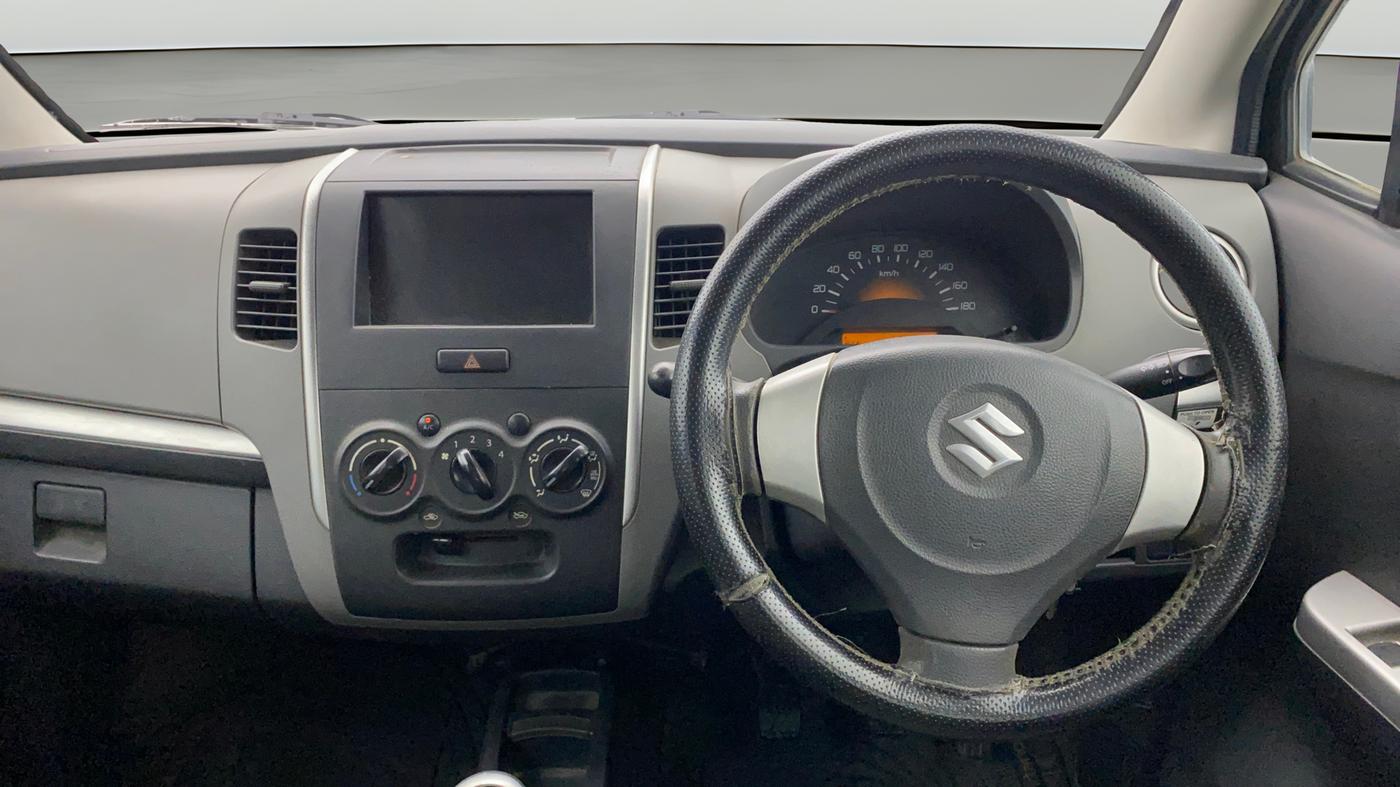 2012 Maruti Wagon R 1.0 LXI, Petrol, Manual, 56,980 km, Steering Wheel Close Up