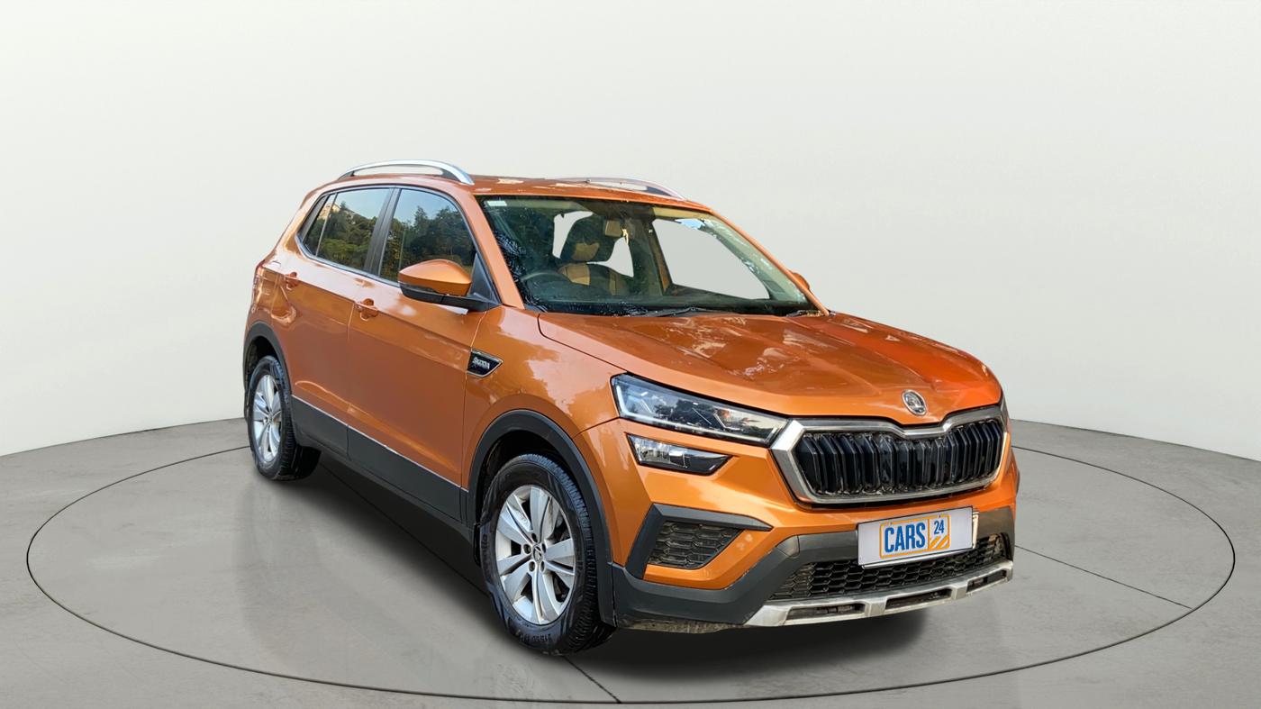 2021 Skoda KUSHAQ AMBITION 1.0L TSI AT, Petrol, Automatic, 64,270 km, Right Front Diagonal