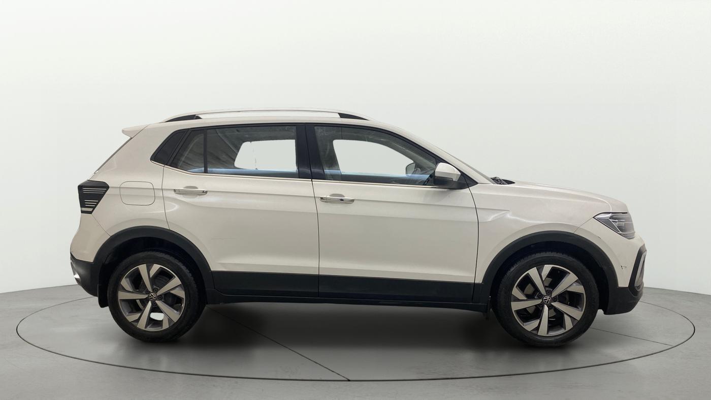 2024 Volkswagen TAIGUN TOPLINE 1.0 TSI AT, Petrol, Automatic, 19,743 km, Right Side View