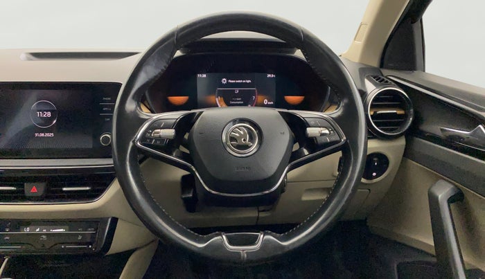2022 Skoda SLAVIA STYLE 1.0L TSI MT, Petrol, Manual, 32,220 km, Steering Wheel Close Up