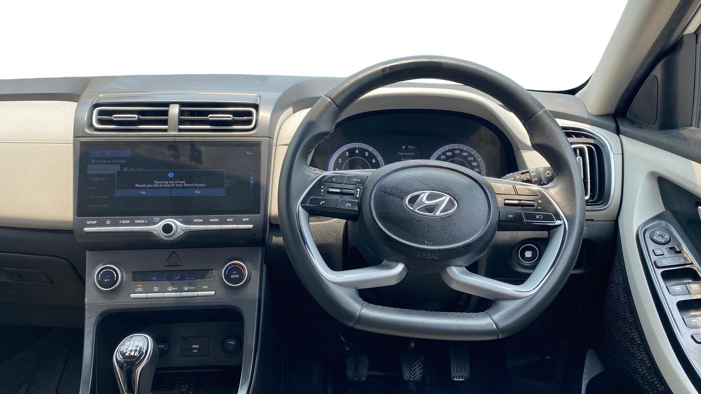 2020 Hyundai Creta SX 1.5 PETROL, Petrol, Manual, 34,586 km, Steering Wheel Close Up