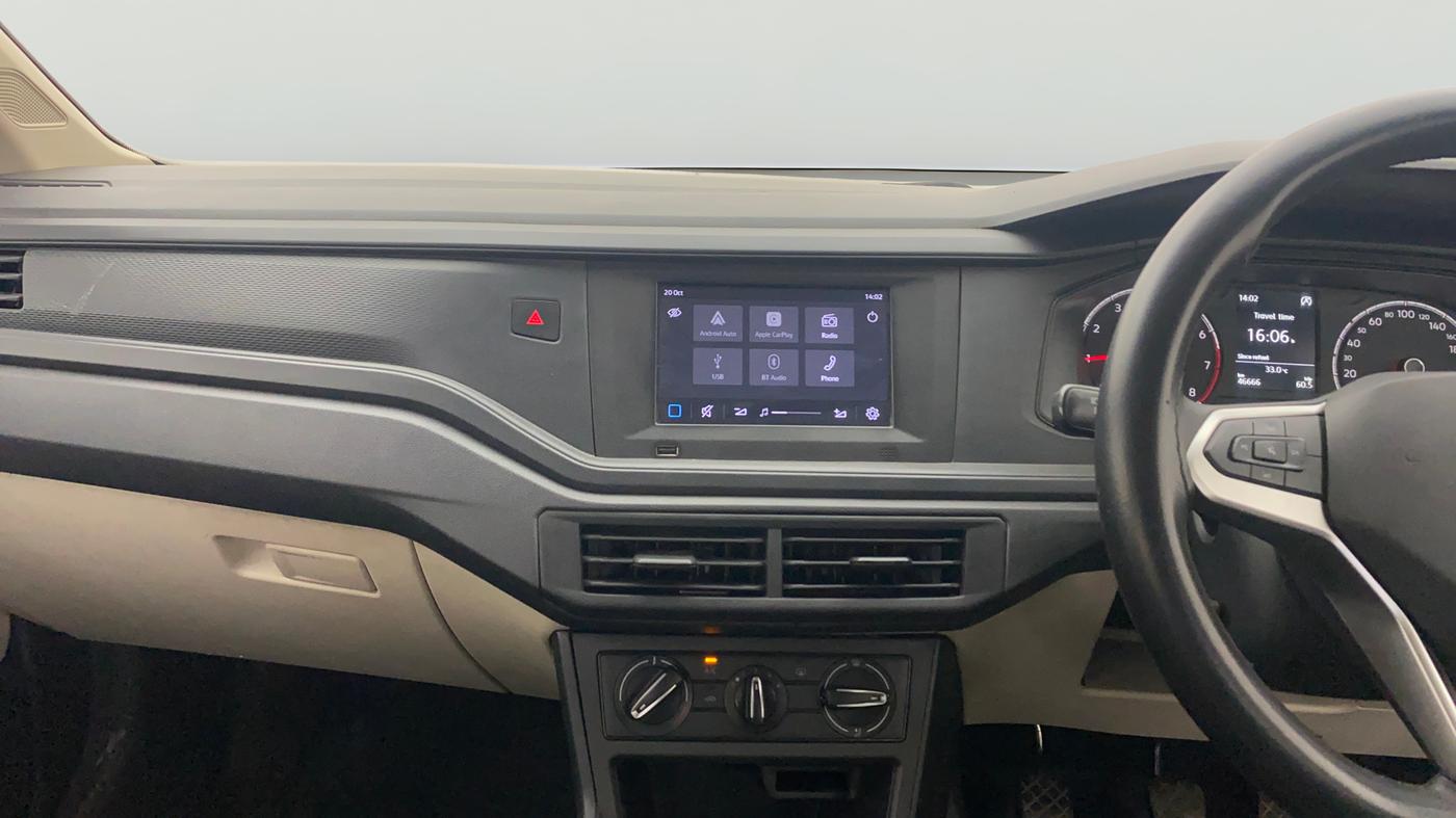 2022 Volkswagen VIRTUS COMFORTLINE TSI 1.0 MT, Petrol, Manual, 46,685 km, Air Conditioner