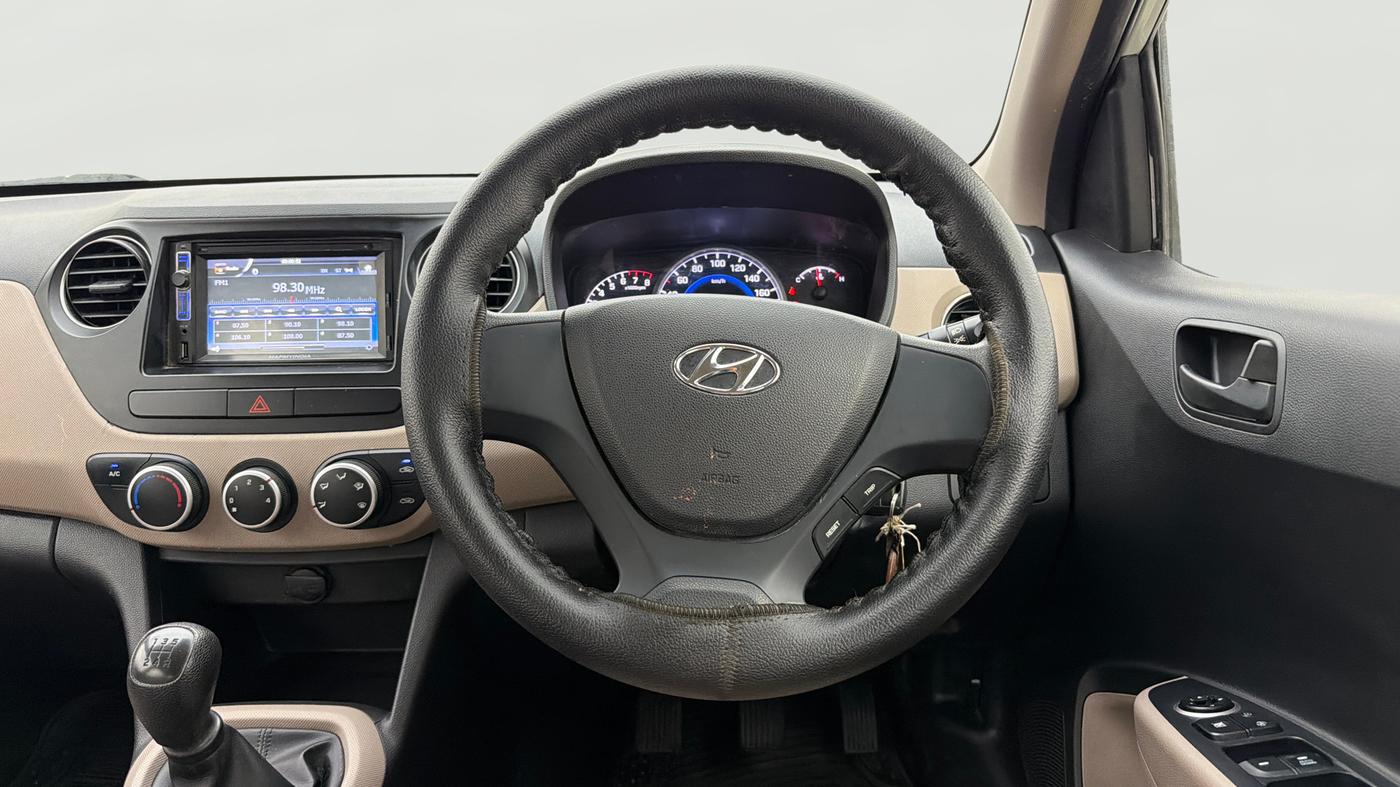 2017 Hyundai Grand i10 MAGNA 1.2 KAPPA VTVT, Petrol, Manual, 16,192 km, Steering Wheel Close Up