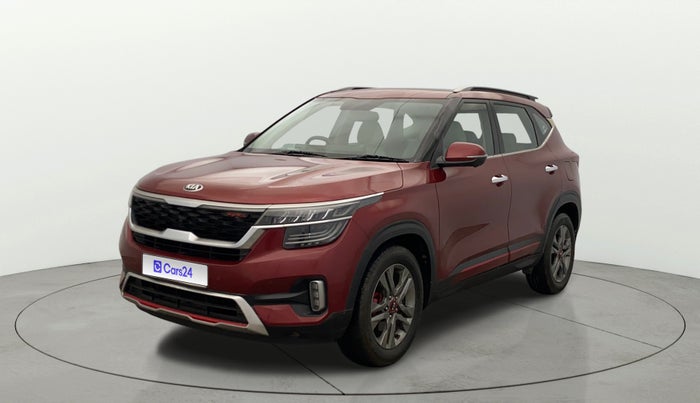 2019 KIA SELTOS GTX PLUS DCT 1.4 PETROL, Petrol, Automatic, 1,00,929 km, Left Front Diagonal