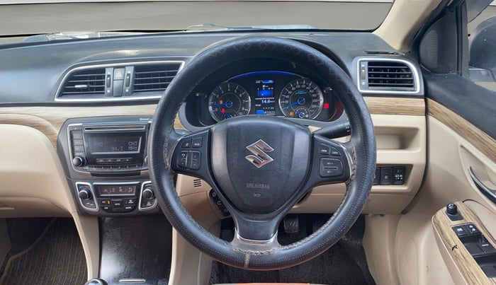 2018 Maruti Ciaz DELTA 1.4 MT PETROL, Petrol, Manual, 1,04,006 km, Steering Wheel Close Up