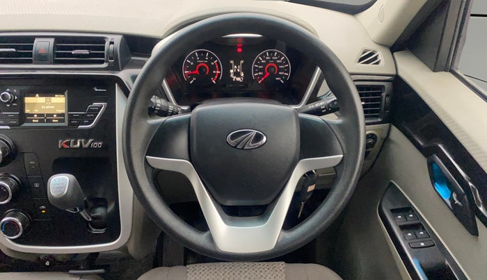 2016 Mahindra Kuv100 K6 6 STR, Petrol, Manual, 27,837 km, Steering Wheel Close Up
