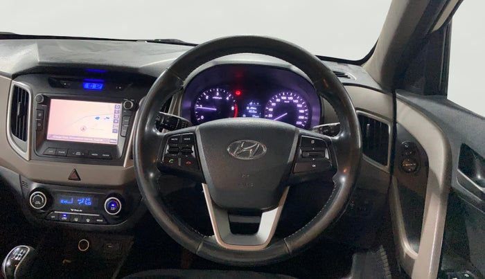 2018 Hyundai Creta SX (O) 1.6 DIESEL, Diesel, Manual, 1,26,427 km, Steering Wheel Close Up