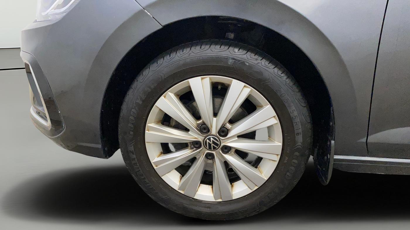 2022 Volkswagen VIRTUS HIGHLINE TSI 1.0 AT, Petrol, Automatic, 37,536 km, Left Front Wheel