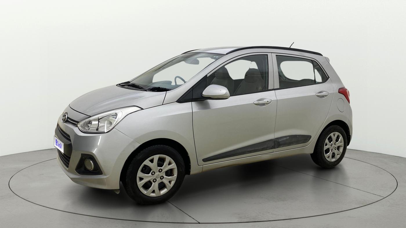 2014 Hyundai Grand i10 SPORTZ 1.2 KAPPA VTVT, Petrol, Manual, 92,251 km, Left Front Diagonal