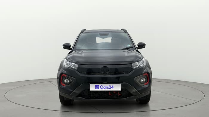 2023 Tata NEXON XZA PLUS LUX SUNROOF RED DARK PETROL, Petrol, Automatic, 19,460 km, Front