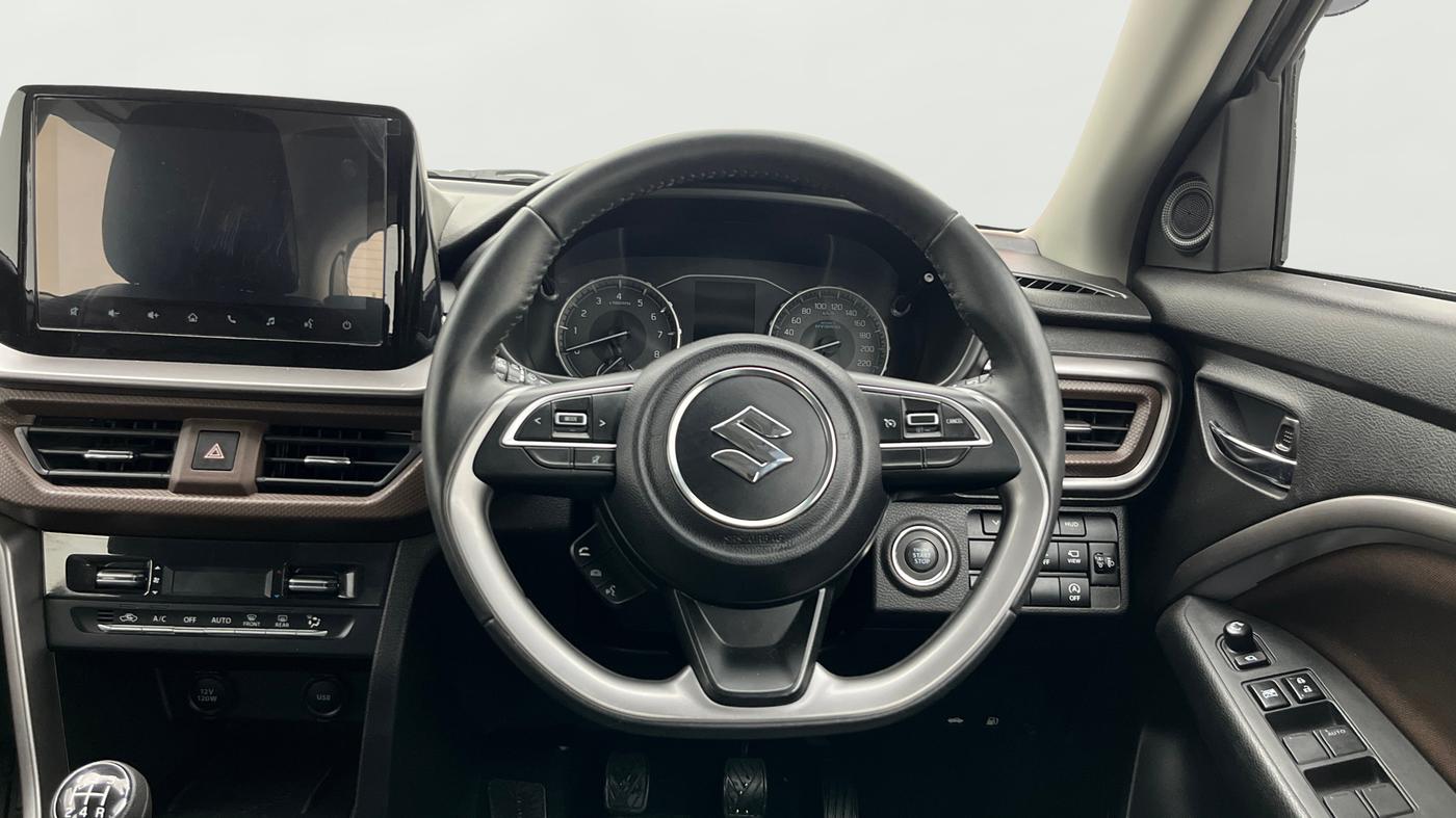2023 Maruti BREZZA ZXI + SMART HYBRID, Petrol, Manual, 22,146 km, Steering Wheel Close Up