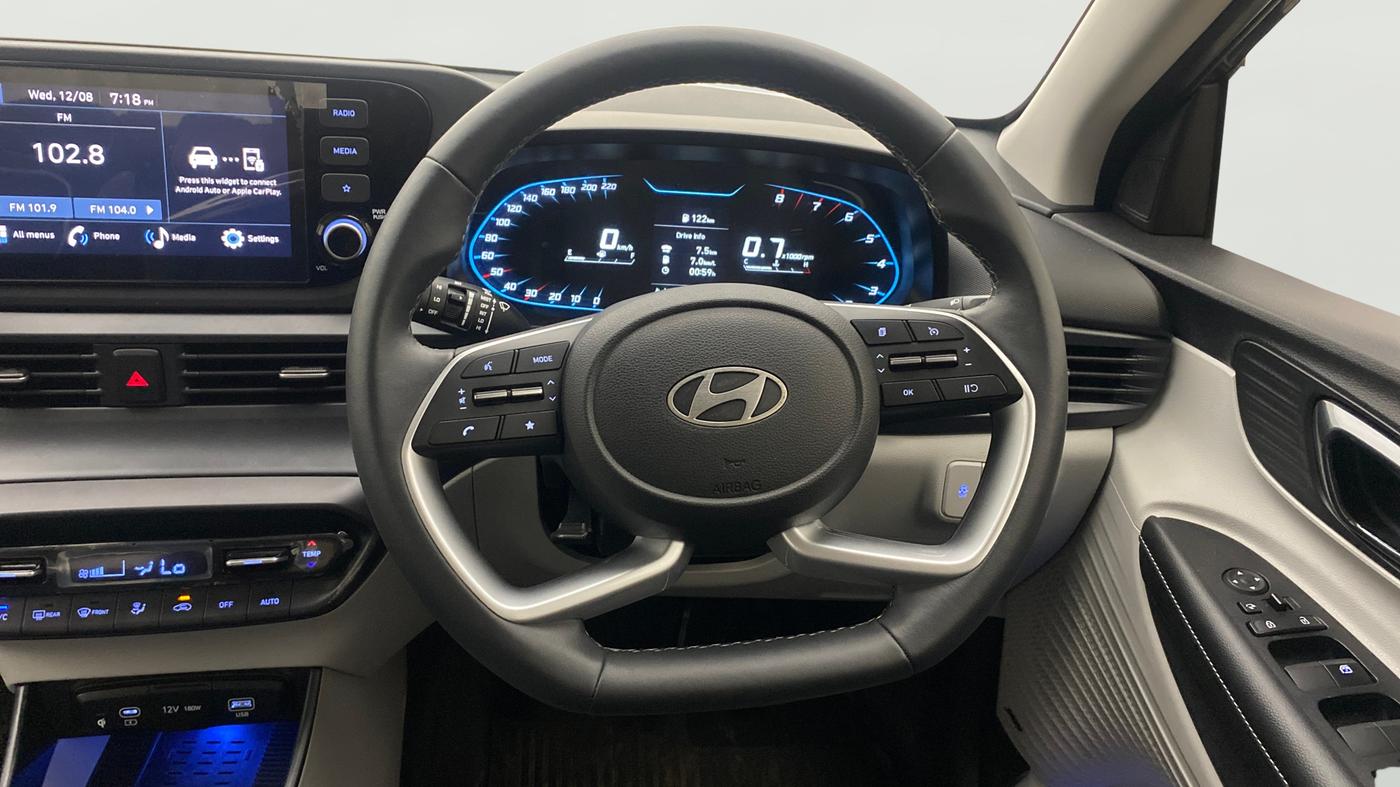 2023 Hyundai NEW I20 ASTA 1.2 MT, Petrol, Manual, 7,161 km, Steering Wheel Close Up