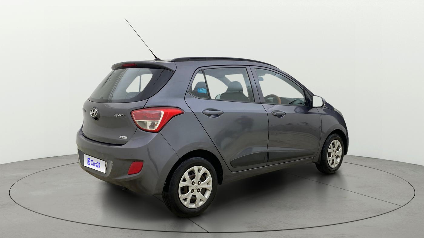 2015 Hyundai Grand i10 SPORTZ 1.2 KAPPA VTVT, Petrol, Manual, 98,620 km, Right Back Diagonal
