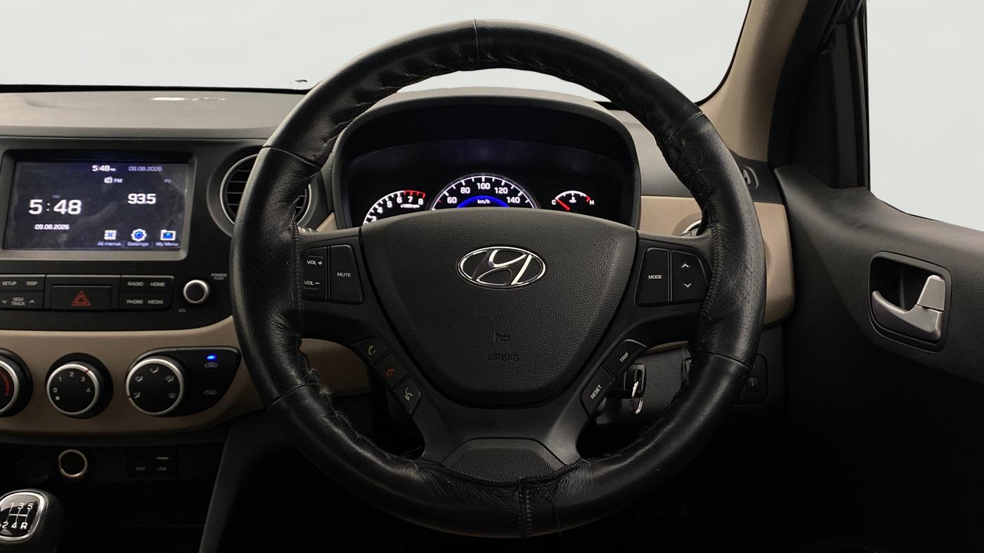 2018 Hyundai Grand i10 SPORTZ 1.2 KAPPA VTVT, Petrol, Manual, 50,399 km, Steering Wheel Close Up