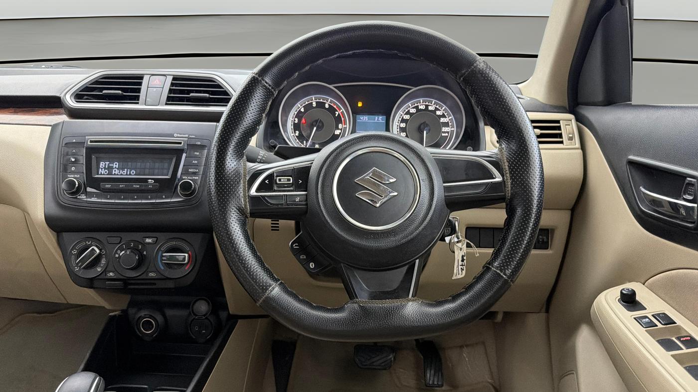 2018 Maruti Dzire VXI AMT, Petrol, Automatic, 58,468 km, Steering Wheel Close Up