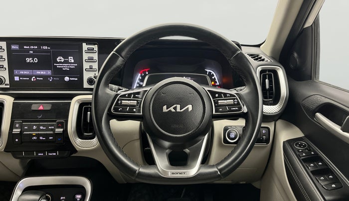 2023 KIA SONET HTX 1.0 DCT, Petrol, Automatic, 69,617 km, Steering Wheel Close Up