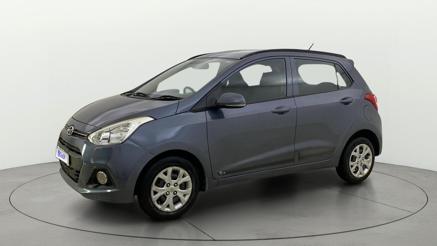 2015 Hyundai Grand i10 SPORTZ 1.2 KAPPA VTVT, Petrol, Manual, 30,517 km, Left Front Diagonal