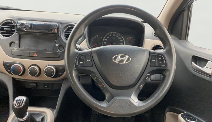 2015 Hyundai Grand i10 SPORTZ 1.2 KAPPA VTVT, Petrol, Manual, 77,879 km, Steering Wheel Close Up