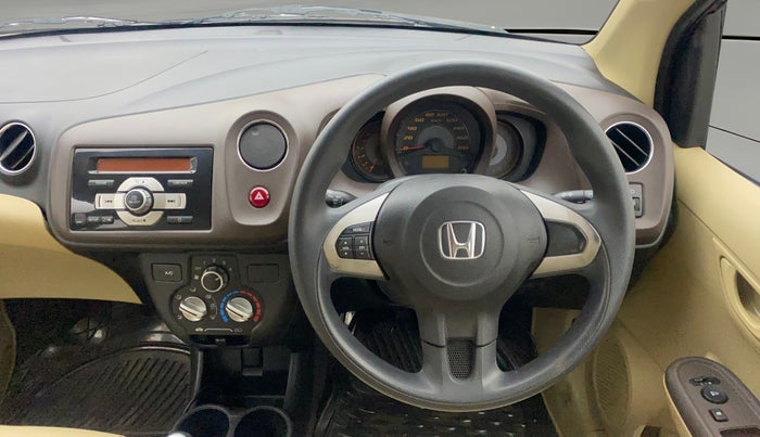 2013 Honda Amaze 1.5L I-DTEC S, Diesel, Manual, 67,162 km, Steering Wheel Close Up