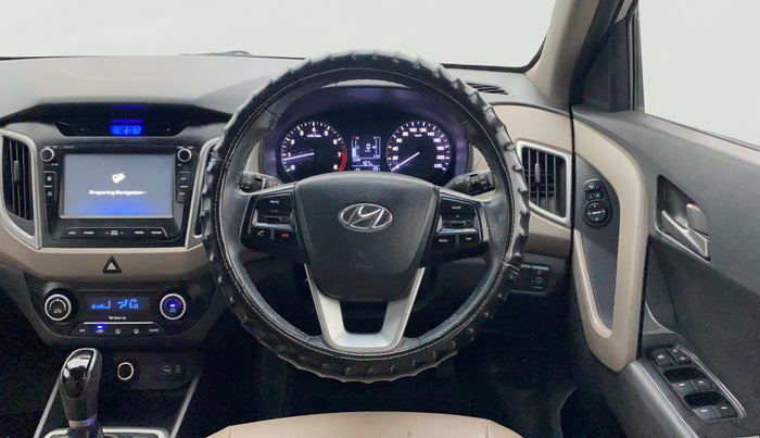 2017 Hyundai Creta SX PLUS AT 1.6 PETROL, Petrol, Automatic, 80,160 km, Steering Wheel Close Up