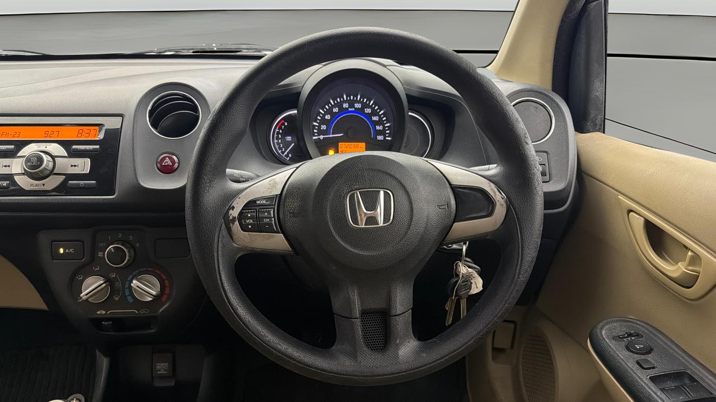 2014 Honda Amaze 1.2L I-VTEC E, Petrol, Manual, 72,027 km, Steering Wheel Close Up