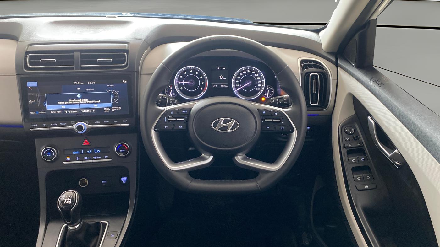 2022 Hyundai Creta SX 1.5 PETROL, Petrol, Manual, 28,589 km, Steering Wheel Close Up