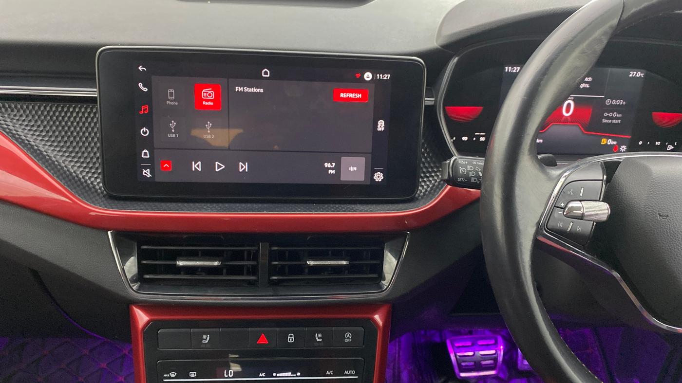 2022 Skoda KUSHAQ MONTE CARLO 1.0L TSI AT, Petrol, Automatic, 40,157 km, Air Conditioner