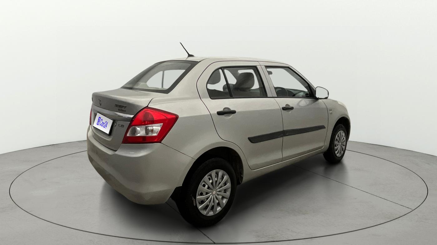 2015 Maruti Swift Dzire LXI (O), Petrol, Manual, 87,580 km, Right Back Diagonal