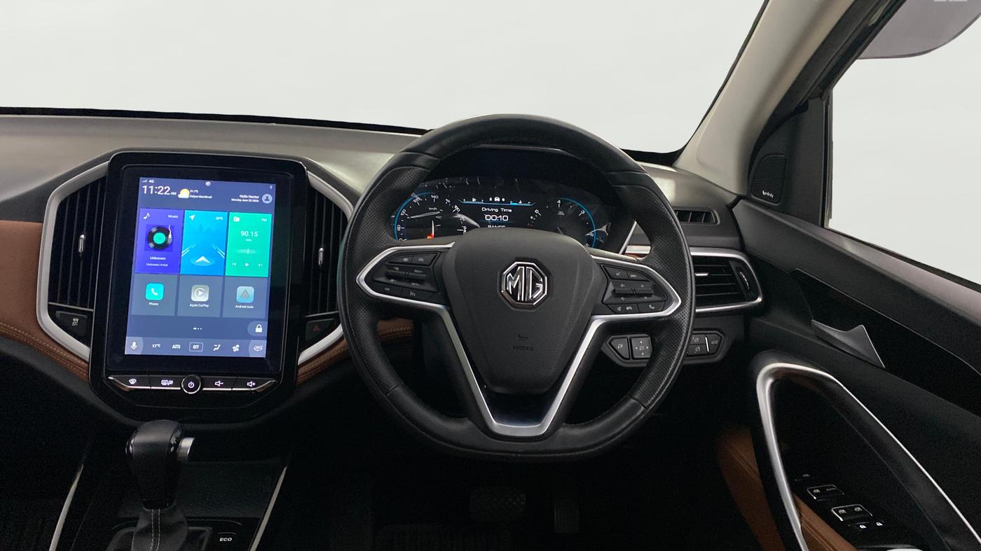 2021 MG HECTOR PLUS SHARP 1.5 PETROL TURBO CVT 6-STR, Petrol, Automatic, 16,792 km, Steering Wheel Close Up