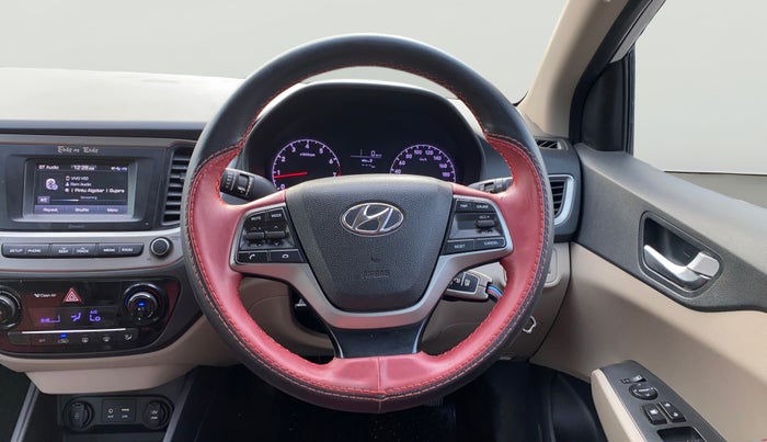 2018 Hyundai Verna 1.4 EX PETROL, Petrol, Manual, 1,09,063 km, Steering Wheel Close Up