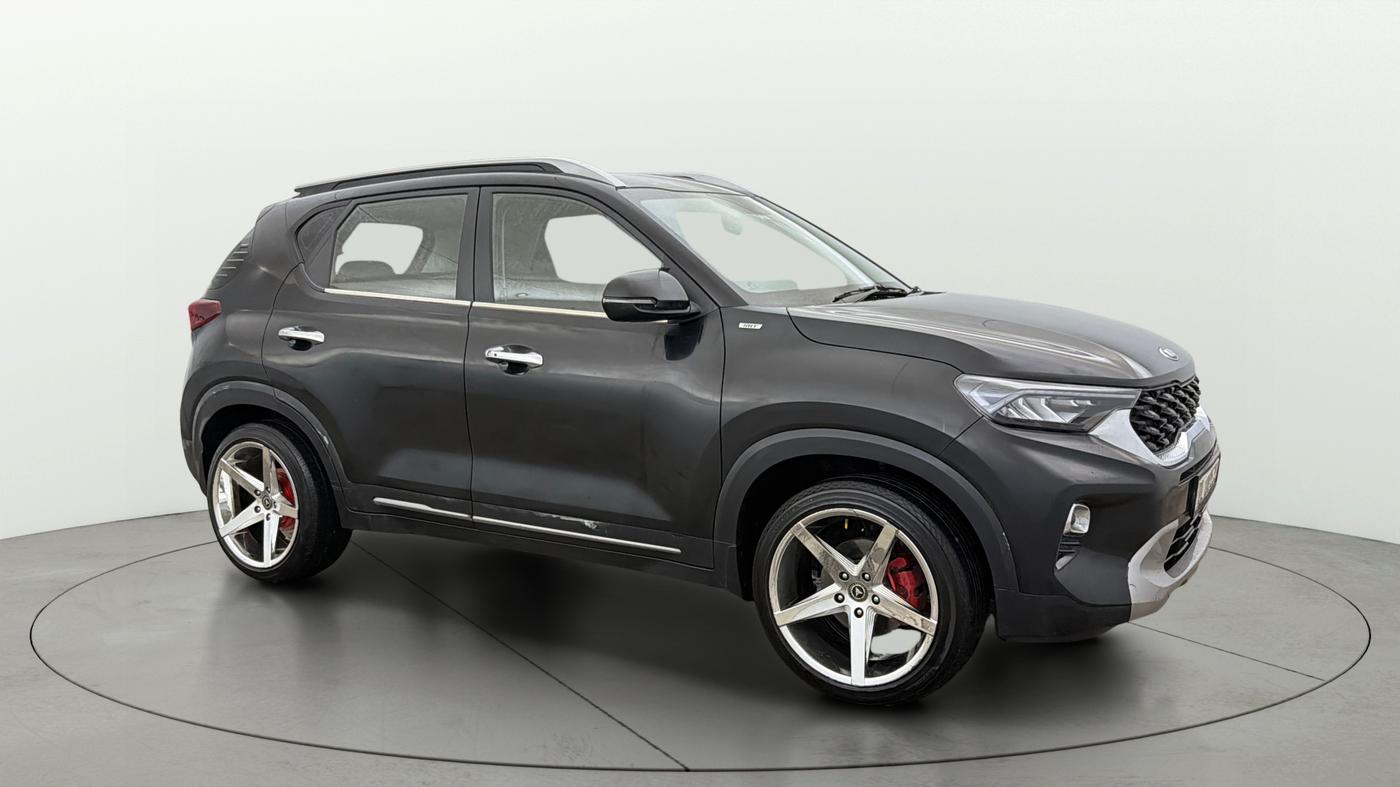 2021 KIA SONET HTX 1.0 IMT, Petrol, Manual, 32,077 km, Right Front Diagonal