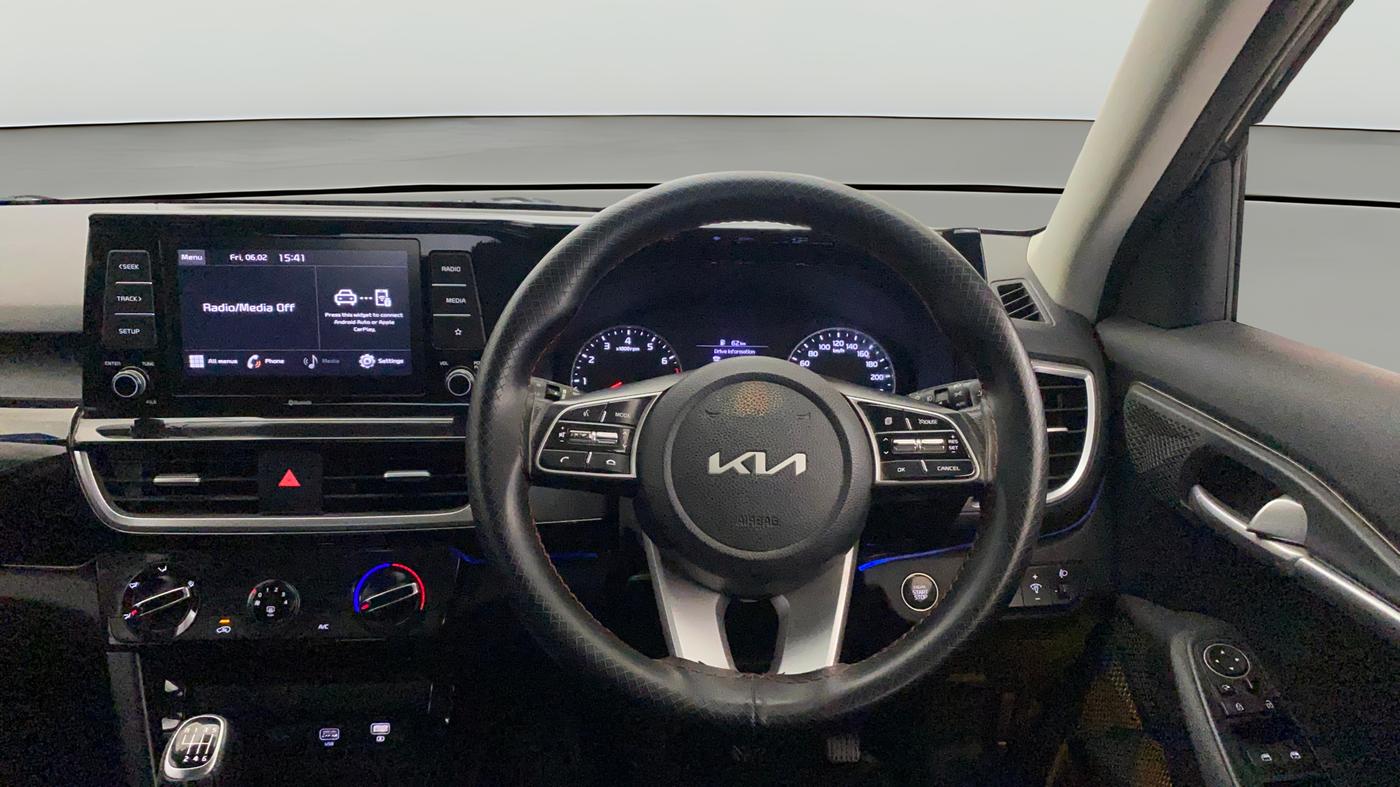 2022 KIA SELTOS HTK PLUS 1.5, Petrol, Manual, 19,873 km, Steering Wheel Close Up