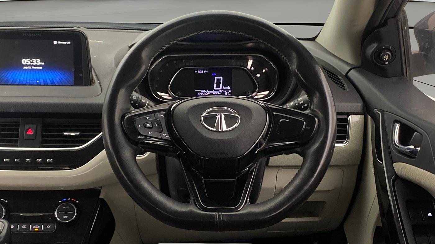 2021 Tata NEXON XZ PLUS PETROL, Petrol, Manual, 35,918 km, Steering Wheel Close Up