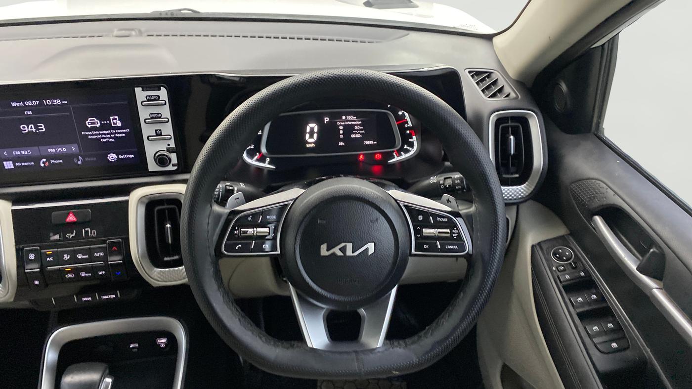 2022 KIA SONET HTX 1.5 AT, Diesel, Automatic, 79,853 km, Steering Wheel Close Up