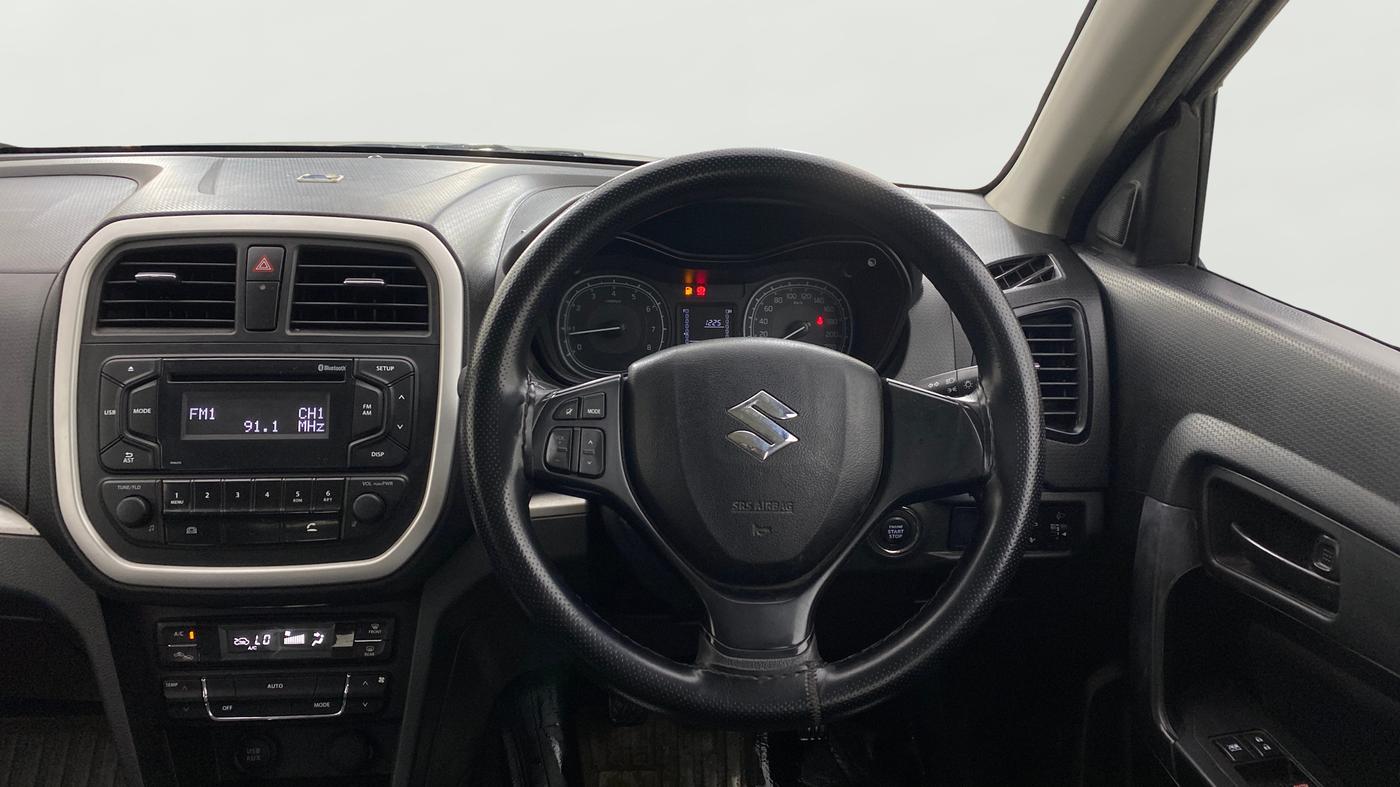 2022 Maruti Vitara Brezza VXI, Petrol, Manual, 1,23,572 km, Steering Wheel Close Up