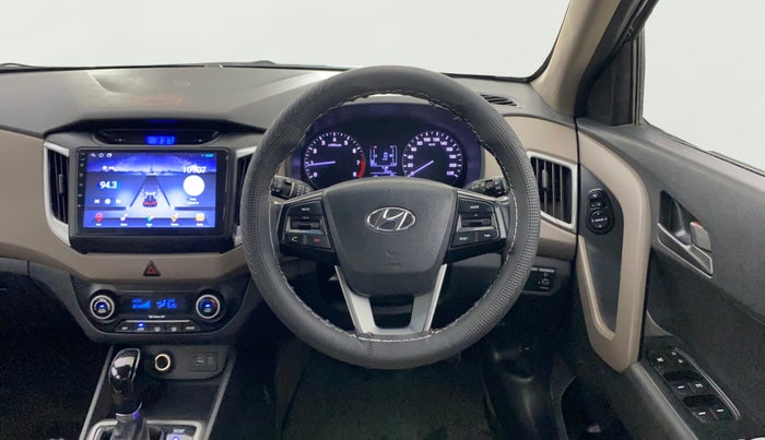 2018 Hyundai Creta SX PLUS AT 1.6 PETROL, Petrol, Automatic, 1,09,060 km, Steering Wheel Close Up
