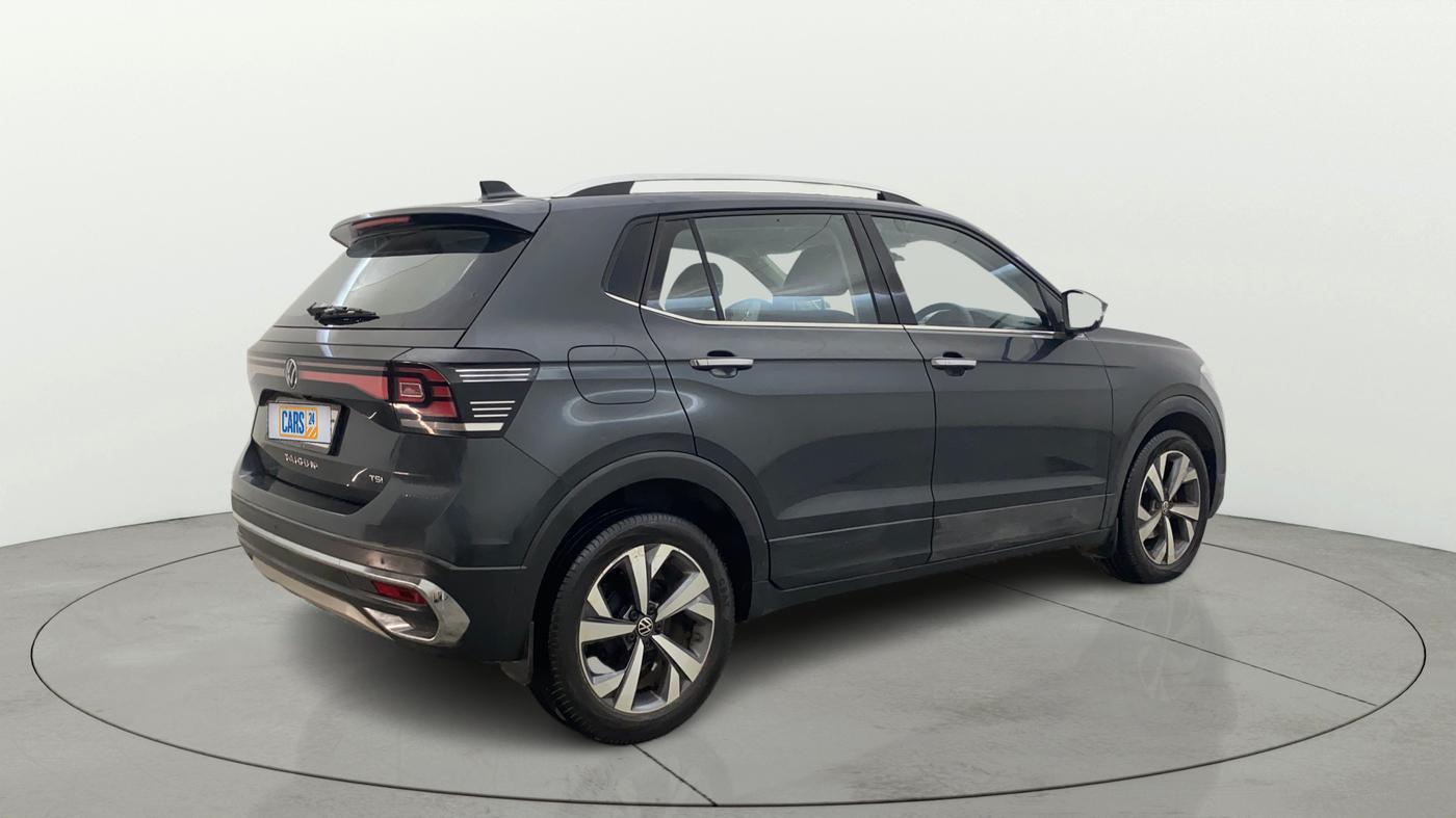 2022 Volkswagen TAIGUN TOPLINE 1.0 TSI MT, Petrol, Manual, 33,574 km, Right Back Diagonal