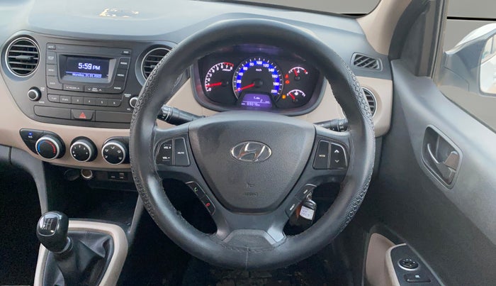 2017 Hyundai Xcent E+, Petrol, Manual, 69,046 km, Steering Wheel Close Up