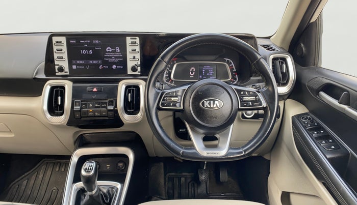 2020 KIA SONET HTX 1.0 IMT, Petrol, Manual, 38,690 km, Steering Wheel Close Up