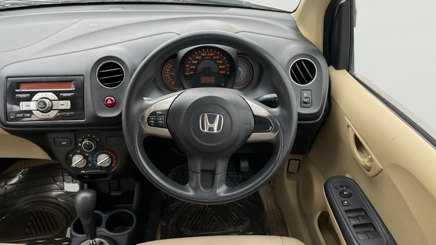 2014 Honda Amaze 1.2L I-VTEC S AT, Petrol, Automatic, 46,000 km, Steering Wheel Close Up