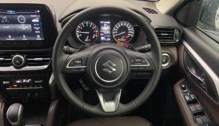2023 Maruti Grand Vitara ALPHA SMART HYBRID AT, Petrol, Automatic, 7,822 km, Steering Wheel Close Up