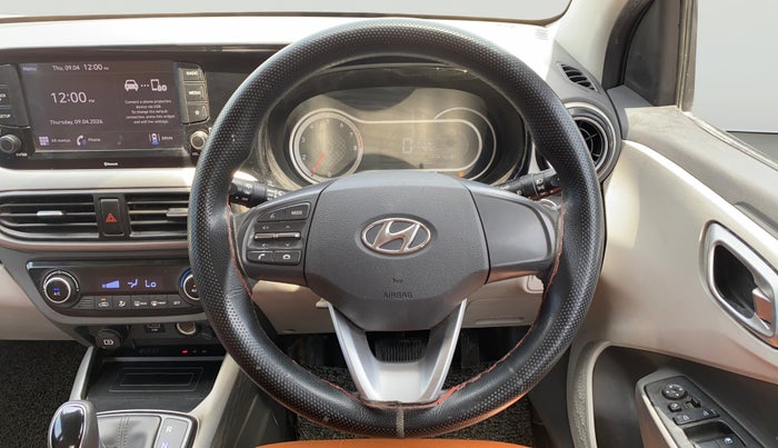 2021 Hyundai GRAND I10 NIOS ASTA AMT 1.2 KAPPA VTVT, Petrol, Automatic, 50,766 km, Steering Wheel Close Up