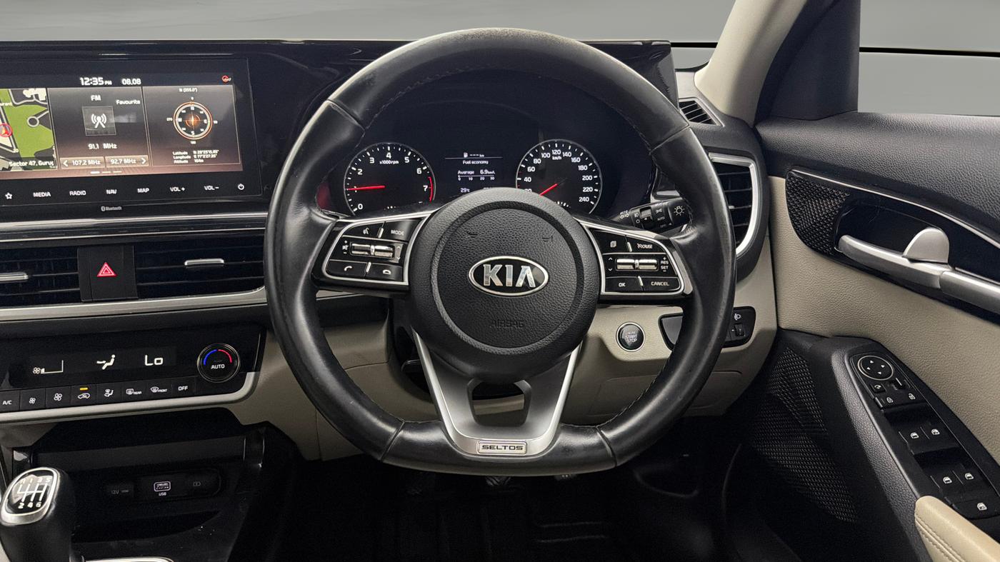 2020 KIA SELTOS HTX 1.5 PETROL, Petrol, Manual, 93,433 km, Steering Wheel Close Up